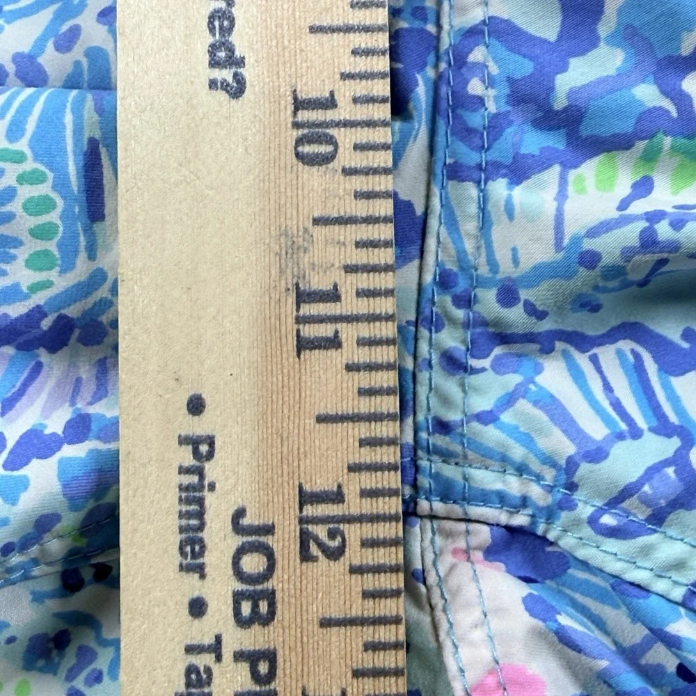 Lilly Pulitzer Capri Trunk Swim Shorts Men's‎ M Sink Or Swim Blue Pink Preppy